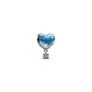 NEW PANDORA hot air balloon heart charm in blue